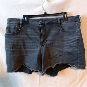 Nine west high rise cutoff shorts black 16